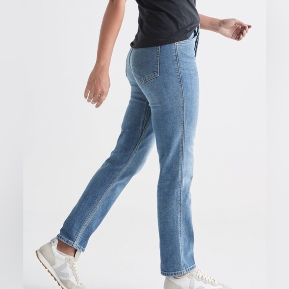 DU/ER Midweight Denim High Rise Straight (Button Fly) - W32 XL29 - Picture 4 of 11